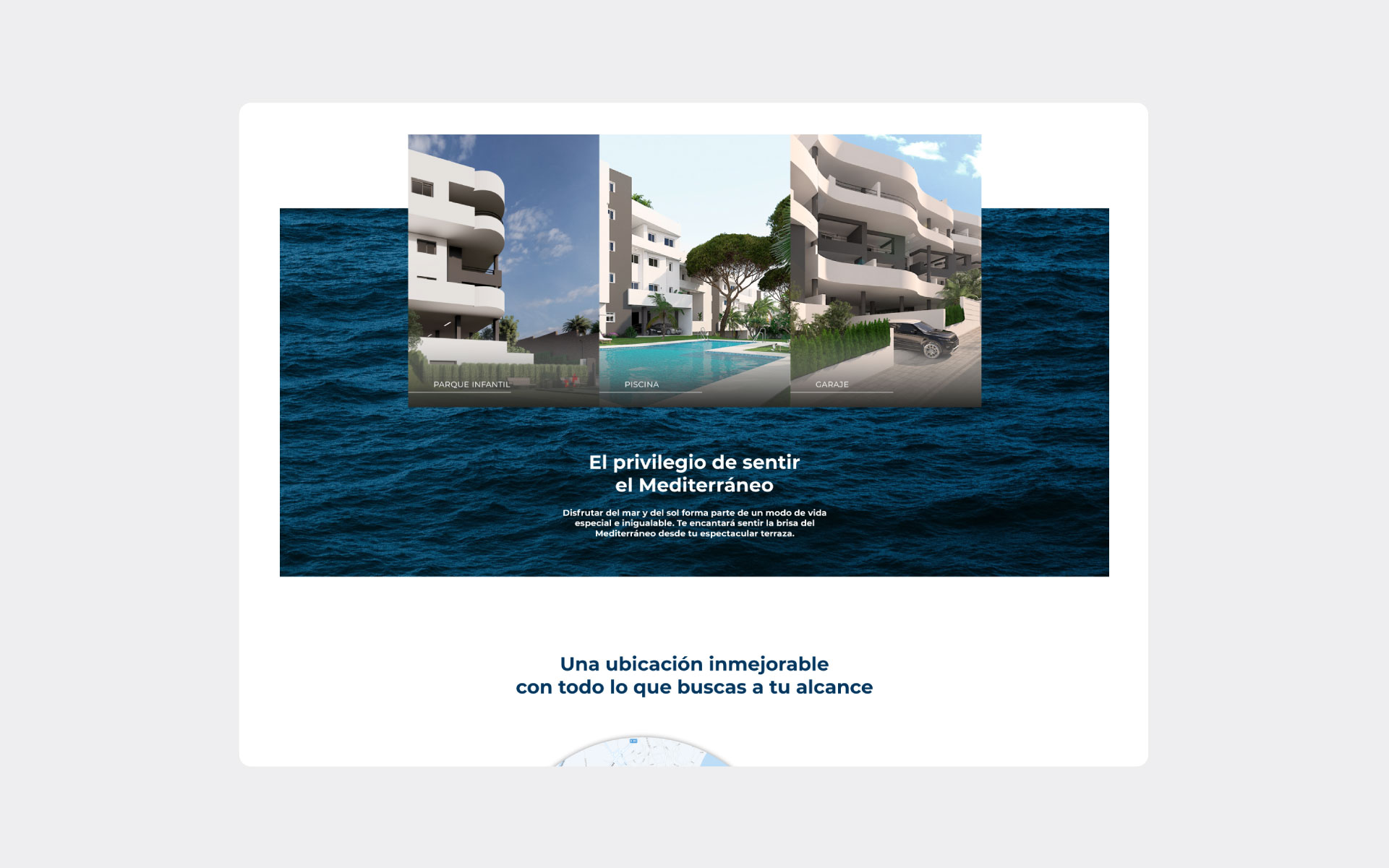 Diseño página web promoción inmobiliaria