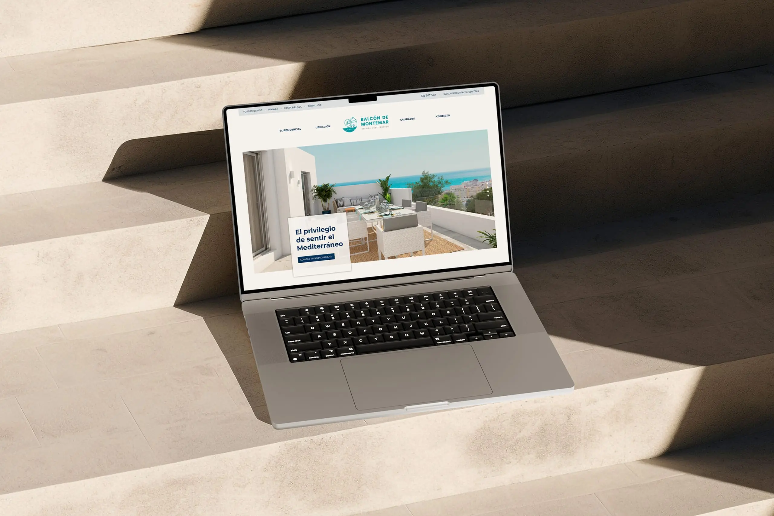 Diseño página web promoción de viviendas Málaga