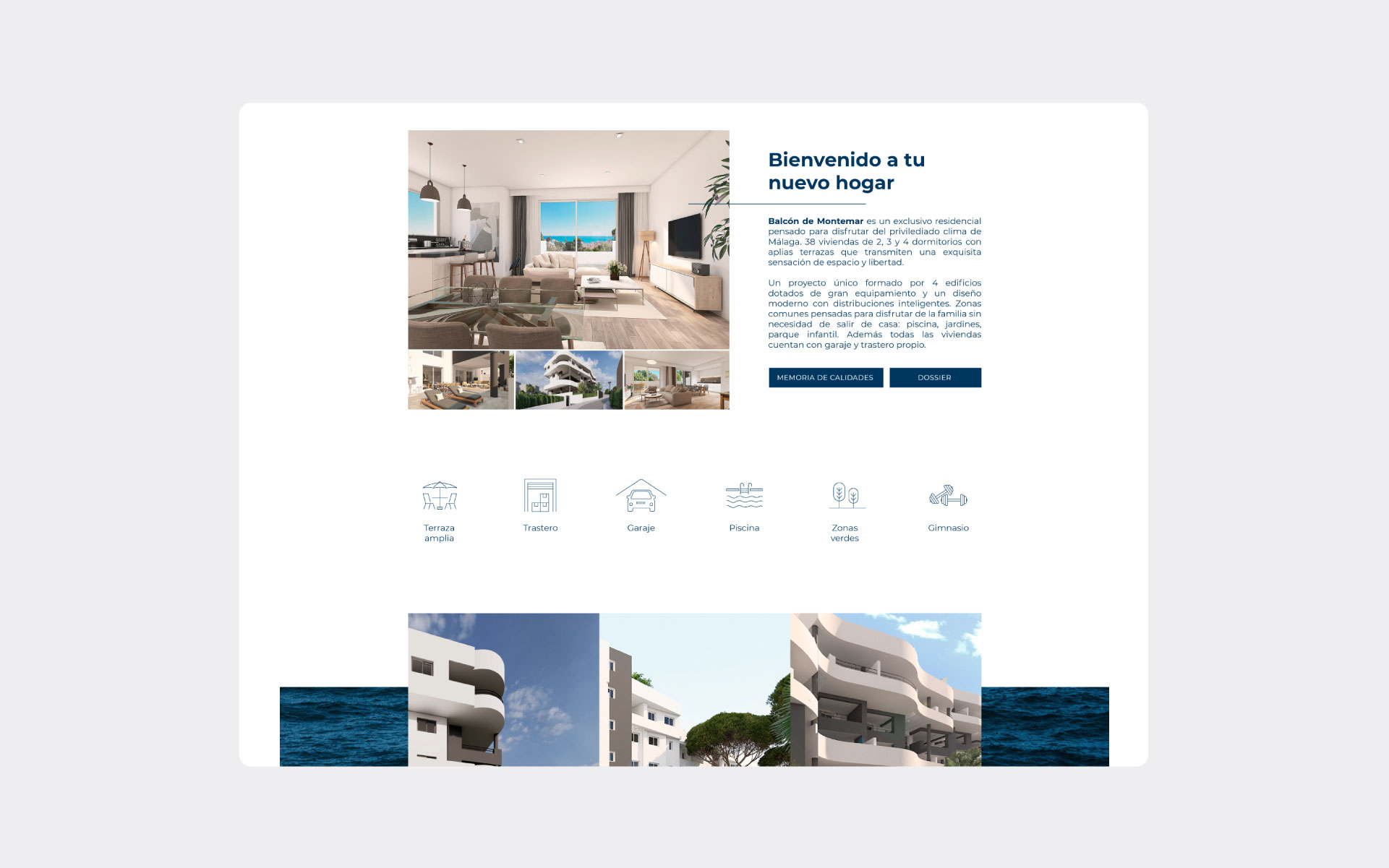 Diseño página web promoción inmobiliaria