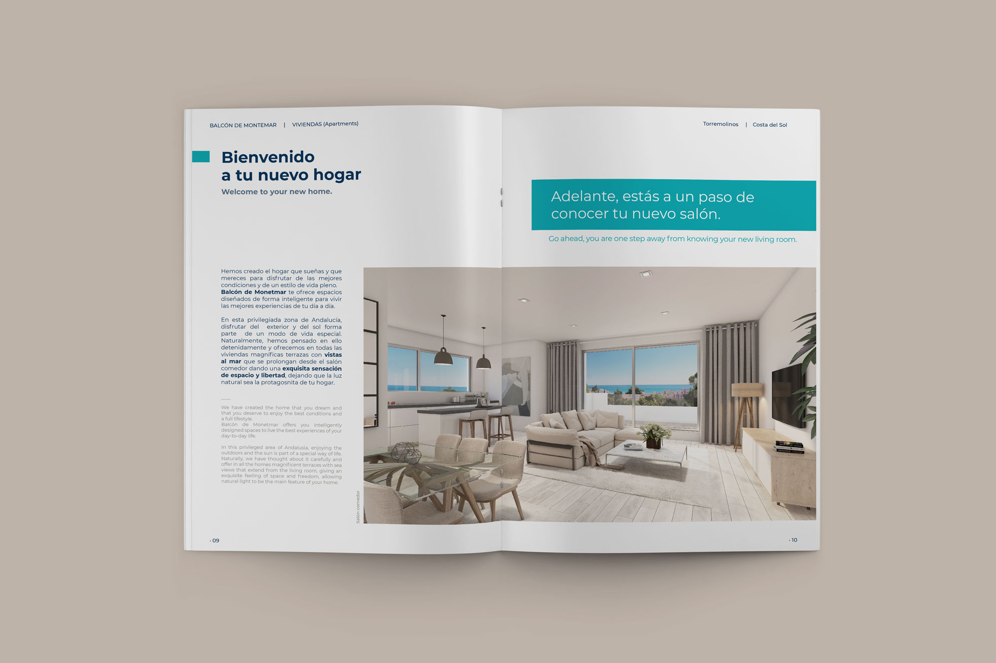 Diseño dossier promoción inmobiliaria