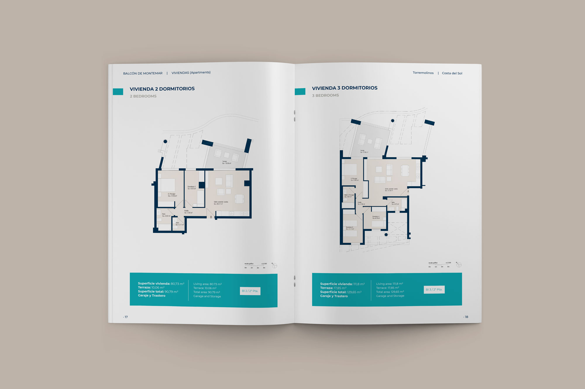 Diseño dossier promoción inmobiliaria