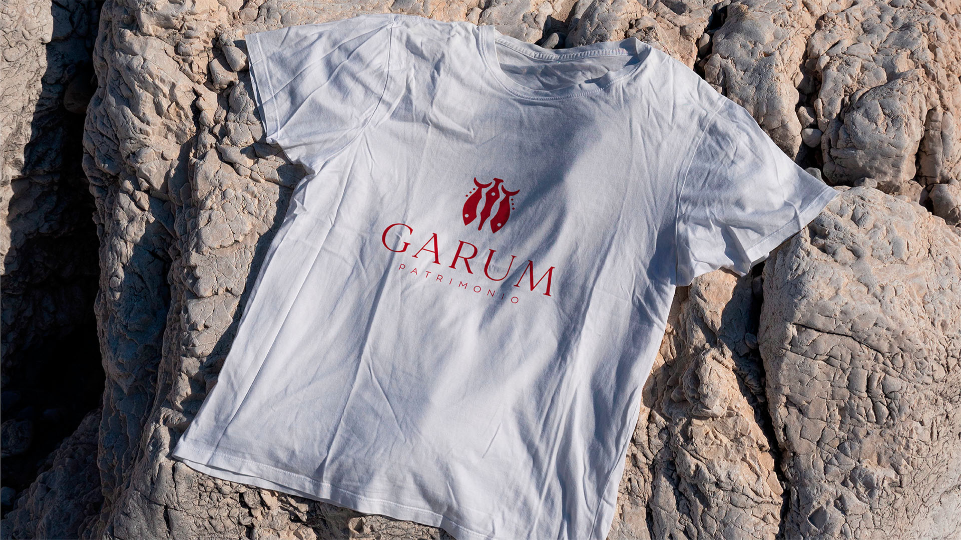 Diseño camiseta corporativa Garum Patrimonio