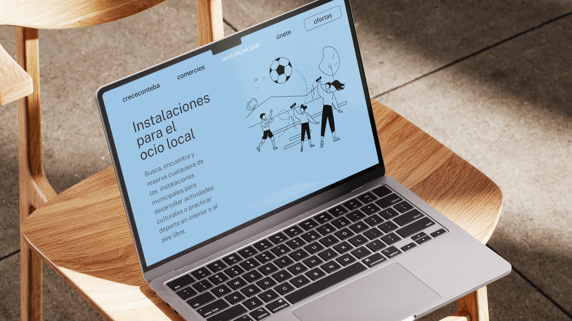 Diseño web ordenador Crece con Teba