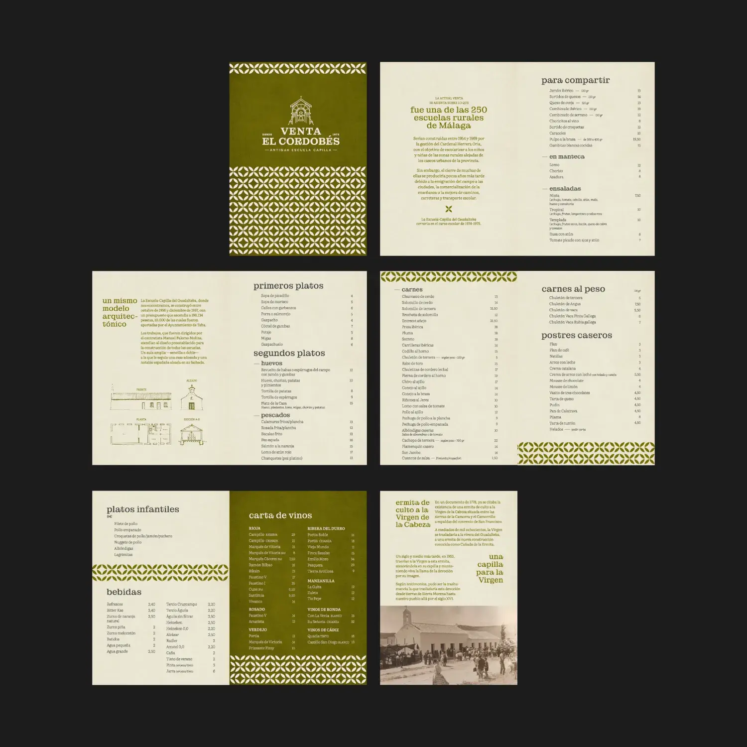 Diseño páginas carta Venta El Cordobés