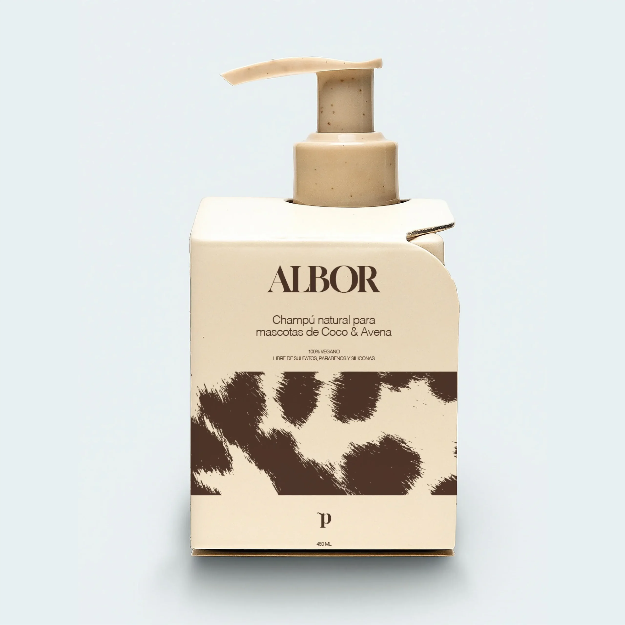 Diseño packaging individual de champú para The Petelier
