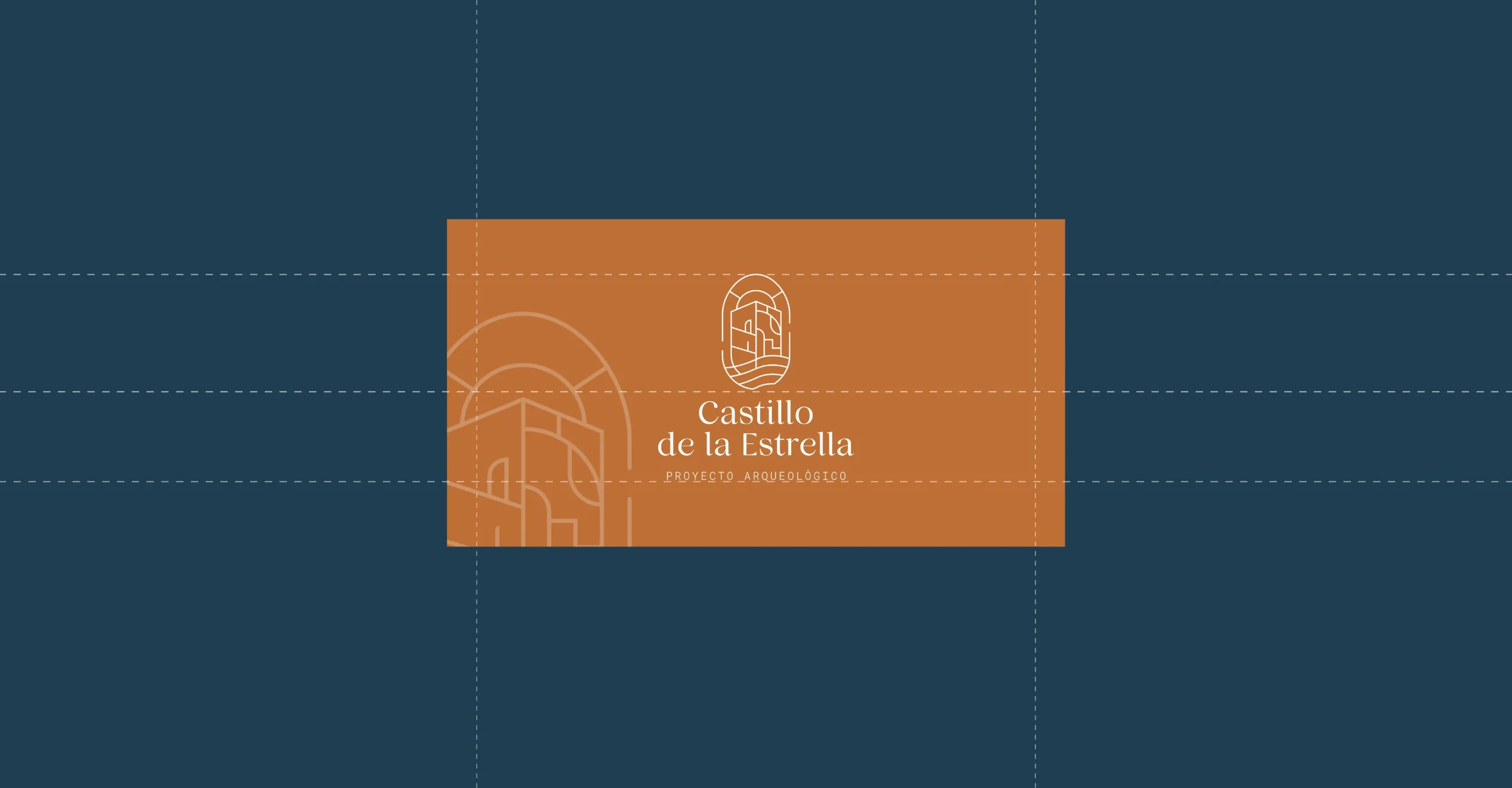 Diseño de tarjeta de visita para el Proyecto Arqueológico del Castillo de la Estrella
