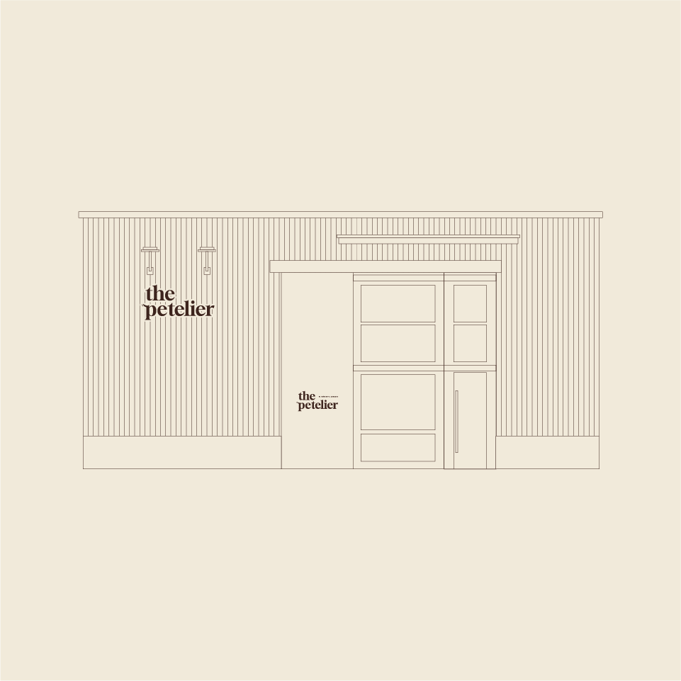 Diseño fachada del local de The Petelier