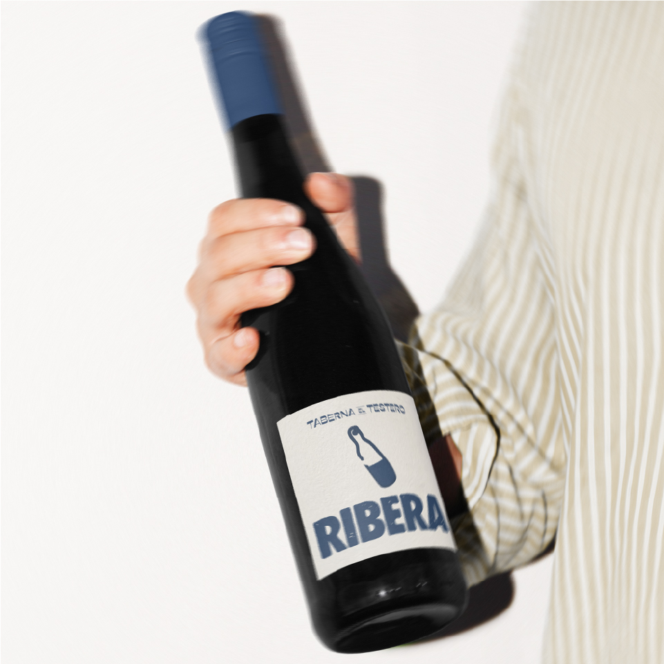 Diseño de packaging de botella de vino para Taberna El Testero