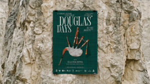 Diseño de cartel sobre fondo de piedras para Douglas' Days 2026