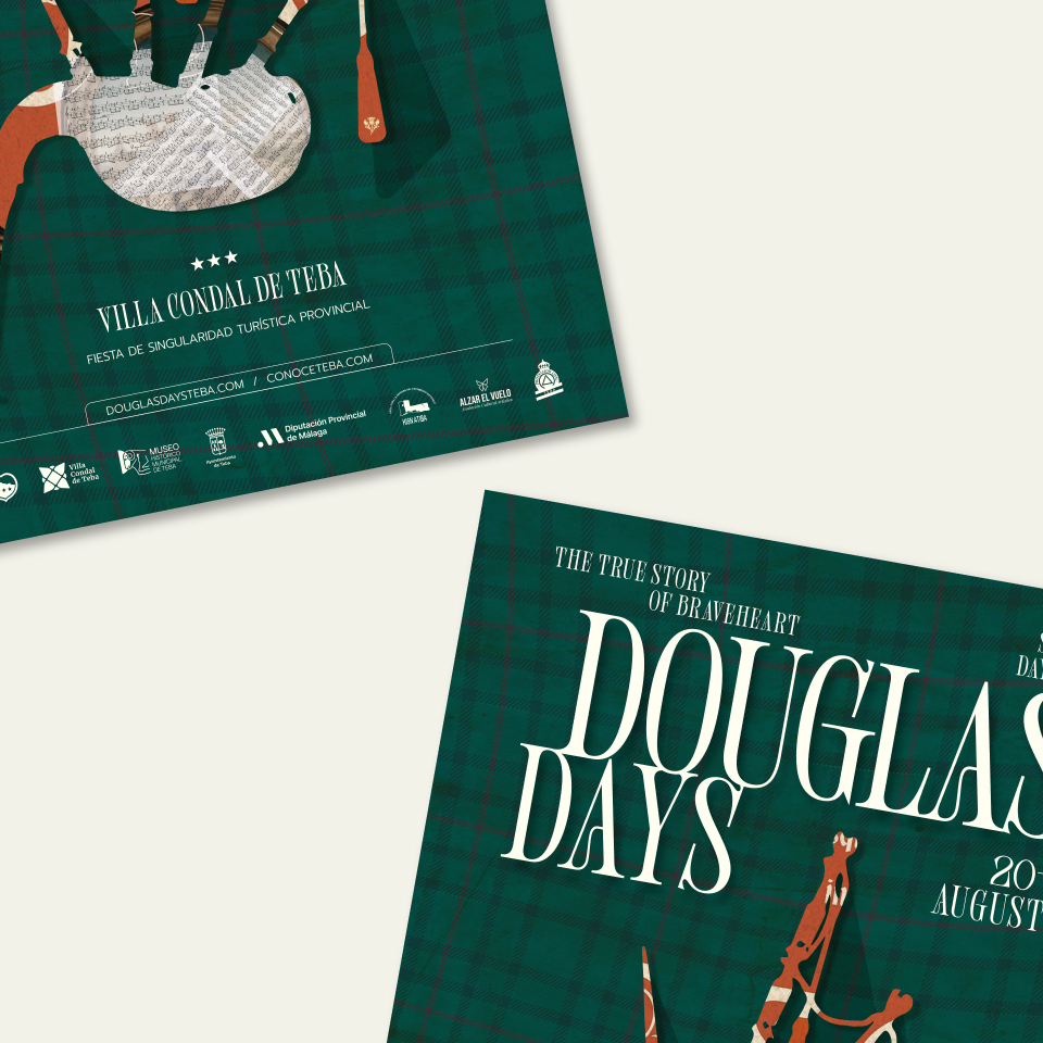 Diseño de cartel en inglés y en español para Douglas' Days 2026