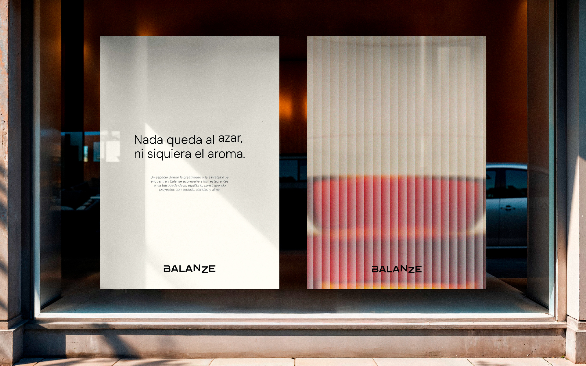 Diseño de carteles para Balanze