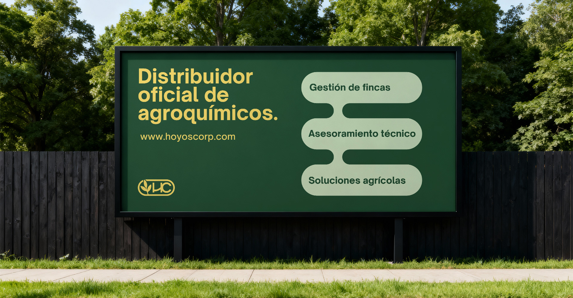 Diseño de panel de servicios para Hoyoscorp