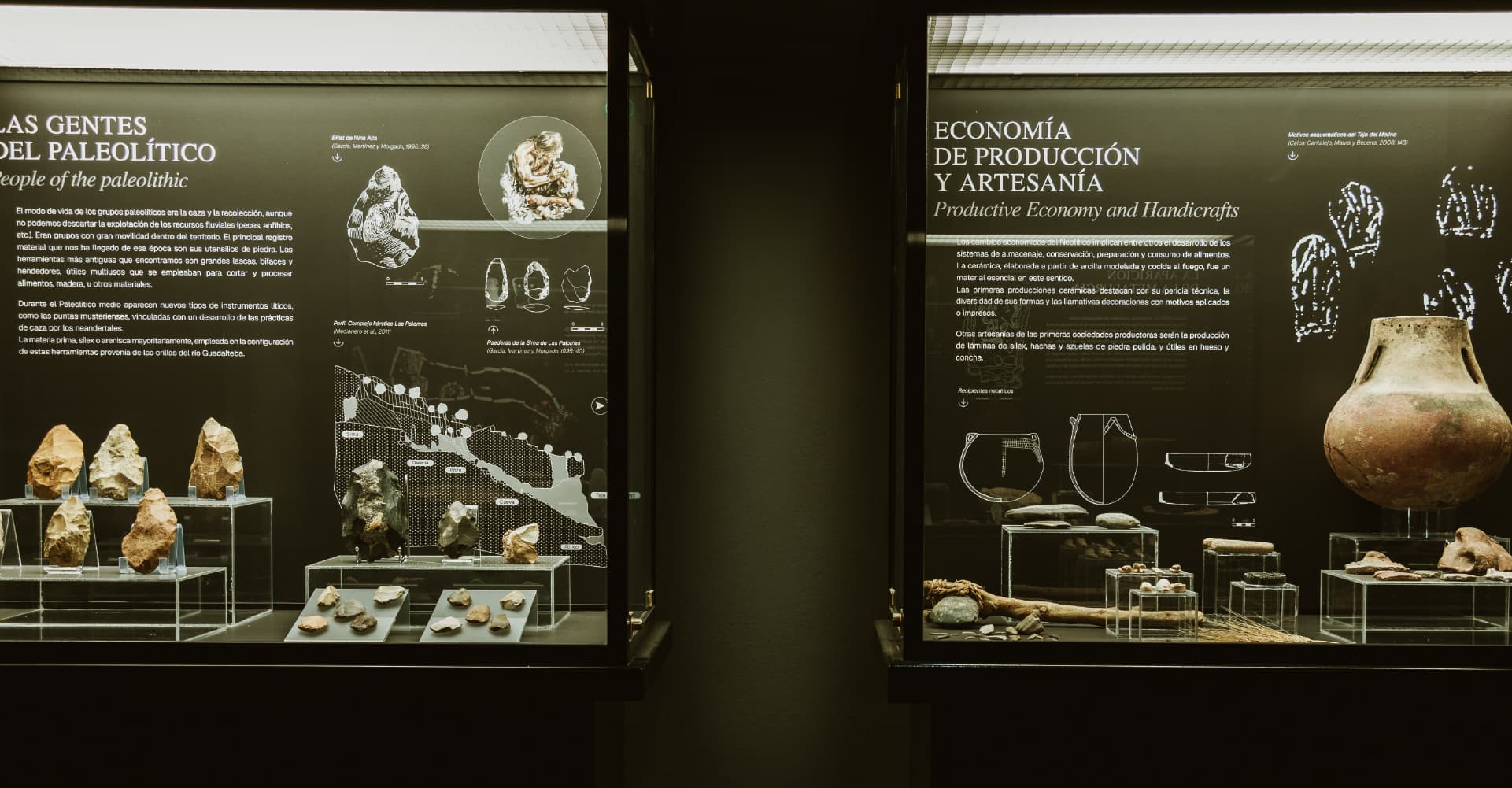 Vitrinas del Museo Histórico Municipal de Teba